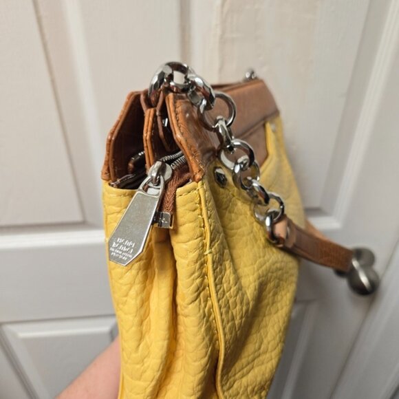 Henri Bendel Snake Yellow Multi E-Z Girl Shoulder Bag - Picture 9 of 13